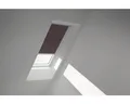 VELUX Dachfenster Verdunkelungsrollo mit grauem Alu-Rahmen solarbetrieben DSL UK