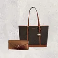Michael Kors MK Tasche Shopper Portemonnaie Geldbörse Jet Set Travel Braun NEU