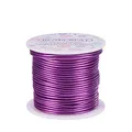 BENECREAT 2mm Aluminiumdraht 30m Lang(100 Füße) Eloxiert Schmuck Handwerk machen Friesen Floral farbigen Aluminium Craft Draht - Lila