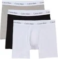 Calvin Klein Herren 3er Pack Boxershorts Briefs Boxer Brief Stretch, Mehrfarbig (Black/White/Grey Heather), S