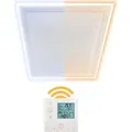 Heidenfeld Infrarot Deckenheizung Deckenbeleuchtung HF-HP500 - Bis 17 m2 - Mit Licht Kalt/Warmweiß - Fernbedienung - LED-Rahmen - Dimmbar (640 Watt) - Weiß