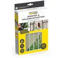 EASYmaxx Insektenschutz-Fensterrahmen Insect Protect Insekten- & Pollenschutzgitter 110 x 130 cm, (1-St), Fliegengitter Fenster mit Magnetbefestigung, Einfache Montage schwarz 110 cm x 130 cm