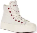 Converse Chuck Taylor All Star Hi Slip Damen Canvas Sneaker Weiß Fruit UK 3-8