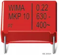 WIMA Folienkondensator, 0,022UF, 1000V, radial, RM 15, MKP1O122204C00KSSD