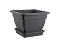 BURI Pflanzkübel XXL Pflanzkübel 60x60 Blumentopf Wasserspeicher Blumenkübel grau 70 L