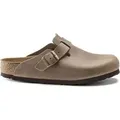 Kaufen Sie die Birkenstock Boston Fettleder Tabacco Brown mit normalem Fußbett bei Kicksshop. Bequeme braune Herrensandale mit dem legendären Bir... - Beige - 41