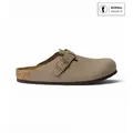 Birkenstock für Herren. 960811 Leder-Clogs Boston (Reguläre Passform) braun (41), Wohnung, Keine, Lässig