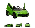 ES-Toys Elektro-Kinderauto Kinder Elektroauto Lamborghini, Belastbarkeit 40 kg, Aventador SVJ, Kunstledersitz, EVA-Reifen