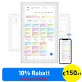 TABWEE 15,6Zoll Digitaler Bilderrahmen und Kalender mit Touchscreen Wandkalender