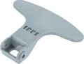vhbw Türgriff kompatibel mit Beko 7122791100, 7122941100, 7122641100, 7122170200, 7122341100, 7121241800, 7121241900 Waschmaschine Kunststoff Grau