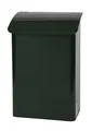 Wand-Briefkasten Safepost 14 grün (RAL 6009) racinggreen Sicherheits-Briefkasten mit doppeltem Dach Aufputz-Postkasten