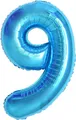 Geburtstag zahlen luftballon 9 jahre | Folienballon 9 Kindergeburtstag Deko XXL