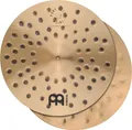 Meinl Cymbals Pure Alloy 35.6 cm Extra Hammered Hihat Becken für Schlagzeug, Paar – MADE IN GERMANY