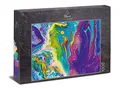 Ulmer Puzzleschmiede - Puzzle „Farbkunst“ - Einfallsreiches buntes Kunst-Puzzle 1000 Teile mit abstraktem Farbverlauf - Made in Germany - Moderne Kunst als originelles Puzzle für Fortgeschrittene