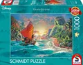 Schmidt Spiele 58030 Thomas Kinkade, Disney, Vaiana, Moana, 1000 Teile Puzzle