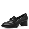 Tamaris Comfort Damen Trotteur aus Leder mit Blockabsatz, Schwarz (Black), 41 EU