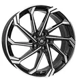 RC-Design RC36 schwarz glanz front-poliert 8x20" ET43 LK5 114.3 ML 65.1 Alufe...