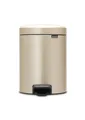 Mülleimer, Stahl, Metallic Gold, 5L