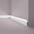 NOEL & MARQUET NMC IL11 WALLSTYL Sockelleiste Zierleiste Stuckleiste für Indirekte Beleuchtung 2 m 200 cm x 2 cm x 8 cm Grau