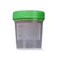 Urinsammelbehälter mit grünem Schraubdeckel, 100 ml L-09184 , 1 Karton = 500 Stück