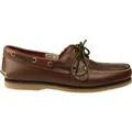 TIMBERLAND - Klassische Bootsschuhe aus braunem Leder für Herren - Nummer 44 - Braun - 44