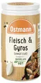 Ostmann Gewürze - Fleisch & Gyros Gewürzsalz | Pikantes Gewürz mit mediterraner Note für gegrilltes und gebratenes Fleisch | Mit praktischem Streuaufsatz | 50 g im Streuer