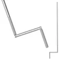 BAUHELD Rollladen Kurbelstange 140cm Grau