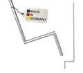 BAUHELD Kurbelstange für Rolladen 140cm [Made in Germany] - Hand-Kurbel für Gelenklager mit Ø11.9mm Zapfen - Rolladenkurbel aus rostfreiem Aluminium - Ergonomischer Handgriff - Grau - RAL7035