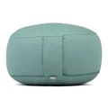Bodhi Meditationskissen Rondo ECO | Yogakissen mit Bio Dinkelfüllung | Bezug aus 100% Baumwolle | Waschbarer Bezug mit praktischer Trageschlaufe | Höhe 20 cm (Mineral Blue)