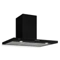 Klarstein Limelight Dunstabzugshaube 90cm Wandhaube 600m³/h schwarz 10034978