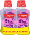 Colgate Mundspülung All In One 6er Pack 500ml Ohne Alkohol Kariesschutz