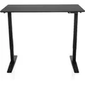 HJH OFFICE Schreibtisch STAND CARBON 120 x 60 cm elektrisch höhenverstellbar  Schwarz