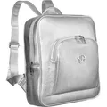 Rovicky | Urbaner Damenrucksack aus ökologischem Leder - Silber