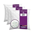 HEIMTEX 3er-Pack Kissen 80 x 80 cm – Zerkleinerter Schaumstoff, weich und stützend, Memory- und Standard-Schaumstoffmischung, ideal zum Schlafen und als Wohnaccessoire