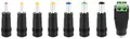POPPSTAR Universal Netzteil Hohlstecker-Adapter (AC DC Stecker-Set 5.5x2.5mm Buchse auf 6,4x4,4, 6,3x3,0, 5.5x2.1, 5.5x1.7, 4.8x1.7, 4.0x1.7, 3.5x1.35 Stecker, 2-Pin), 8 Adapter