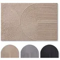 Blumtal Fußmatte rutschfeste Schmutzfangmatte aus langlebigem Polyester, Fußmatte innen/Schmutzfangmatte außen beige|braun 120 cm x 70 cm