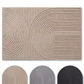 Blumtal Fußmatte 70x120 cm - rutschfeste Schmutzfangmatte - Fußabtreter mit Muster - Fußmatten Haustür - Türmatte aus langlebigem Polyester - Fußmatte innen/Schmutzfangmatte außen - Doormat Beige