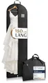 Bruce.® Kleidersack Lang 180x60 cm – Extra langer Kleidersack für Brautkleid, Ballkleid & Abendrobe – 120 GSM Materialstärke – Atmungsaktive Hülle für Schutz & Lagerung