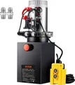 VEVOR Hydraulikpumpe Hydraulikaggregat 12 V Hydraulikaggregat 1600 W, Doppelwirkende Hydraulikpumpe Hydraulic Power Pack, 2 Gal Tank Hand Pump Hydraulikaggregat, für Aufzüge, Gabelstapler usw.