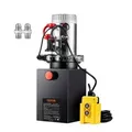 VEVOR Hydraulikpumpe Hydraulikaggregat 12 V Hydraulikaggregat 1600 W, Doppelwirkende Hydraulikpumpe Hydraulic Power Pack, 2 Gal Tank Hand Pump