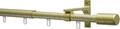 GARDINIA Gardinenstange Gardinenstangen Set Thasos, Ø 19 mm, 1-läufig, mit Bohren, Aluminium, mit Bohren, Schrauben, Wandmontage, Aluminium