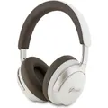 Guess PU-Leder Script Logo ANC/ENC Kabellose Kopfhörer Bluetooth Headset - Beige (ANC, 32 h, Kabellos) (GUBHC22PSFCSMW)