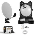 Mobile Camping-Sat-Anlage 40cm Mini Satellitenschüssel LNB, 10m Kabel, Satfinder