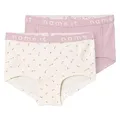 NAME IT Mädchen Nkfhipster 2p Buttercream Floral Noos Unterhose, Buttercream, 122-128 EU