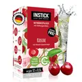 INSTICK Zuckerfreies Instant-Getränk (Kirsche) - 1 Packung für 12 x 0,5-1 L - Veganes Getränkepulver Kalorienarm & Vitamin C - Instant-Pulver