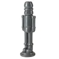 Giftcompany Schiaccianoci, Kerzenhalter, Nussknacker, H24,8cm, dunkelgrau, 7,3x24,8x7,3cm