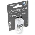 Panasonic eneloop Mono 5000mAh bestehend aus 1x AccuCell Adapter D und 2x eneloop pro AA