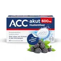 ACC® akut 600 mg Hustenlöser, 20 Brausetabletten, Brombeer-Aroma – löst festsitzenden Schleim, erleichtert das Abhusten und befreit so die Bronchien, nur 1x täglich