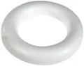 Glorex 6 3803 833 - Halbring aus Styropor, Rückseite flach, weiß, Durchmesser ca. 30 cm, zum Gestalten von Adventskränzen, Osterkränzen und anderen Dekoelementen