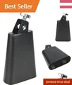 Schwarze 5,5 Zoll Cowbell mit Schraube zur Befestigung - Klangstark für Drums